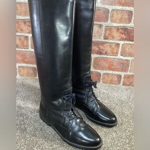 Marc Alpert womens black tall riding boots size 6